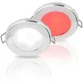 Hella Marine Rustfritt Stål Euroled 75 Rød/hvit Led-lampe 120 Mm 3w