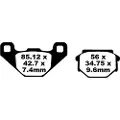 EBC Fa Series Organic Fa382 Bremseklosser
