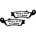 EBC Fa-tt Series Carbon Fiber Fa450tt Bremseklosser