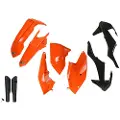 Ufo Ktm Exc/exc-f 2017-2019 Ktkit518f-999 Fork Protectors & Plastsett