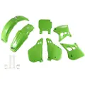 Ufo Kawasaki Kx 125 1990-1991 Kakit196f-999a Fork Protectors & Plastsett