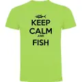 Kruskis Keep Calm And Fish Kortarmet T-skjorte