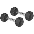 Olive Rubber Hex 4kg Hantel 2 Enheter