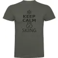 Kruskis Keep Calm And Go Skiing Kortarmet T-skjorte