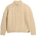 Superdry Cable Genser Med Halv Glidelås
