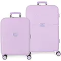 Pepe Jeans for woman. 7699535 Accent lilac hard case set 55-70cm pink (OSFA), Casual, ABS / Polycarbonate, Big, Cabin