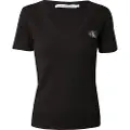 Calvin Klein Jeans Label Rib Kortarmet T-skjorte