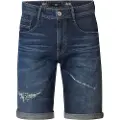 Petrol Industries Boyd Ripped Repaired Relaxed Fit Korte Jeans