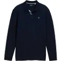 Tom Tailor Basic Contrast Langermet Poloskjorte