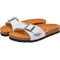 Pepe Jeans unisex for kids. PBS90055 Sandals Bio Single Champion white (35), Flat, None, Casual, PVC, children's fashion