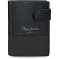 Pepe Jeans for man. 7831234 Dual wallet black (OSFA), Casual, Leather