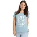 Buddyswim Live Love Swim Kortarmet T-skjorte