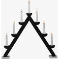 Konstsmide KonstsmideEl-lysestake 7 lys tre 56 cmSvartAdventsstakerFra Homeroom