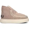 Mou for woman. MU.FW411001A Leather ankle boots Eskimo sneak bold glitter logo brown (40), 3 to 5 cm, None, Casual