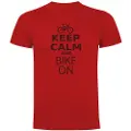 Kruskis Keep Calm And Bike On Kortarmet T-skjorte