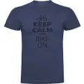 Kruskis Keep Calm And Bike On Kortarmet T-skjorte