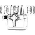 RockShox Deluxe Select Plus C1 2023+ Trunnion Bakre Støtdempersett