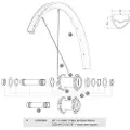 Mavic Deemax Dh 29 J-bent Eike 14 Enheter