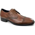 Fluchos for man. F1055 Leather shoes F1055 Medium brown (45), 1 to 3 cm, Laces, Casual