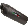 Gpr Exhaust Systems Furore Evo4 Nero Royal Enfield Himalayan 410 Diam 42.5 17-20 Ref:e4.roy.5.cat.fne4 Godkjent Oval Lyddemper