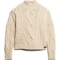 Superdry Aran Cable Knit Genser Med Høy Hals