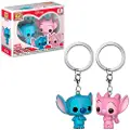 Funko POP! Disney Stitch Pocket Pop! & Angel Nøkkelring