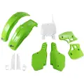 Ufo Kawasaki Kx 500 1996-1999 Kakit186f-999 Fork Protectors & Plastsett