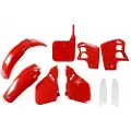 Ufo Honda Cr 500 1989-1990 Hokit091f-061 Fork Protectors & Plastsett