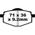 EBC Fa Series Organic Fa101 Bremseklosser
