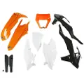 Ufo Ktm Exc/exc-f 2017-2019 With Headlight Ktkit523f-999w Fork Protectors & Plastsett