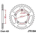 JT Sprockets 420 Jtr894.50zbk Steel Bakre Tannhjul