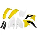 Ufo Suzuki Rmz 250 2010-2018 Sukit416f-999w Fork Protectors & Plastsett