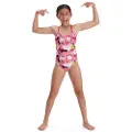 Speedo Punk Floral Lane Line Back Allover Endurance Badetøy