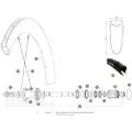 Mavic Comete Pro Carbon Sl Ust Front 2 Units/rear Left Eiker 2 Enheter