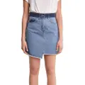 Salsa Jeans Push In Secret Glamour Contrast Denim Mini Skjørt