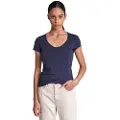 Salsa Jeans Timeless Lyocell Kortarmet T-skjorte