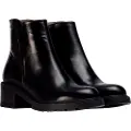 Wonders for woman. D-1403 Leather ankle boots Club 03 black (37), 1 to 3 cm, Zip, Casual