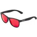 Cairn Foolish, Solbrille, Junior, Mat Black Red