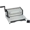 GBC CB25E Pro Heavy Duty elektrisk Comb indbindingsmaskine, kapacitet 500 A4-ark Sølv