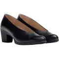 Wonders for woman. G-4723_2525_5792 Grace leather shoes black (36), 5 to 8 cm, None, Casual, Party, Classic