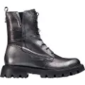 Wonders for woman. C-7502 Leather Ankle Boots Camila grey (38), 3 to 5 cm, Zip, Casual