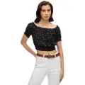 Superdry Smocked Crop T-skjorte