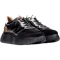 Wonders for woman. A-2660_5078_5870 Dorita Leather Sneakers black (36), 3 to 5 cm, Laces, Casual