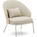 Kave Home Kave HomeEamy lenestol i beige kunstskinn, askfinér med naturlig finish og beige metallBeigeLenestolerFra Homeroom