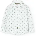 Boboli Poplin Printed Skjorte Med Lange Ermer