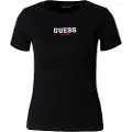 GUESS Slim Rib Emb Kortarmet T-skjorte