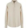 Urban Classics Linen Mixed Oversized Skjorte Med Lange Ermer