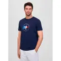 Faconnable Flag Print Kortarmet T-skjorte