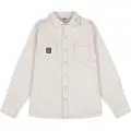 Grimey Snow Fox Canvas Skjorte Med Lange Ermer