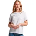 Superdry Tonal Embroidered Logo Kortarmet T-skjorte
